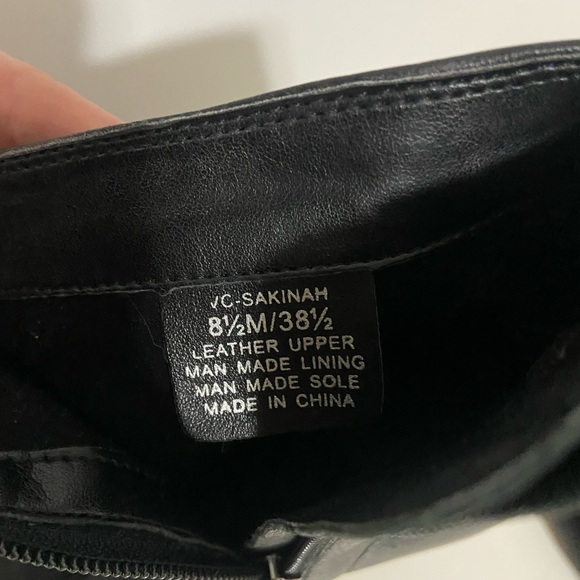 Vince Camuto black heeled boots. Real leather. Size 8. - Picture 6 of 14